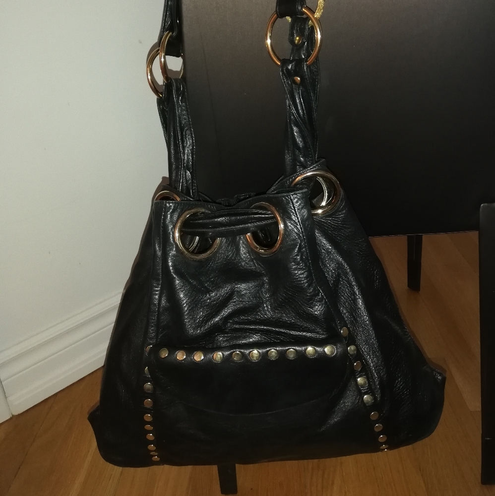 Marciano leather shoulder bag
